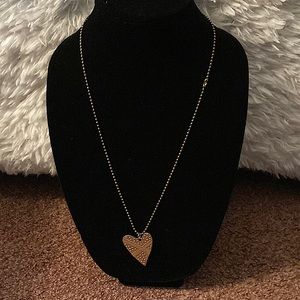 Silver heart necklace